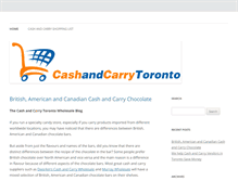 Tablet Screenshot of cashandcarrytoronto.com